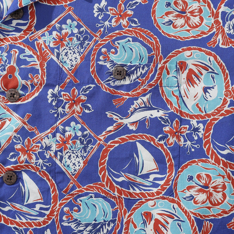 1960s vintage Hawaiian men&