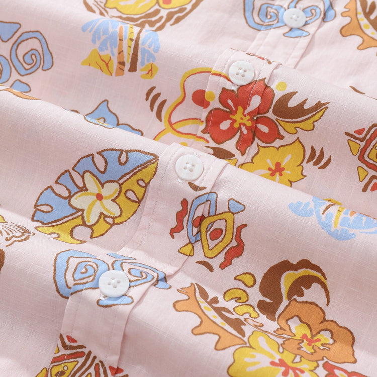 Pink retro print men&