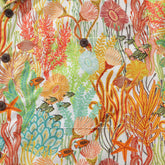 Orange Hawaiian fish print men&