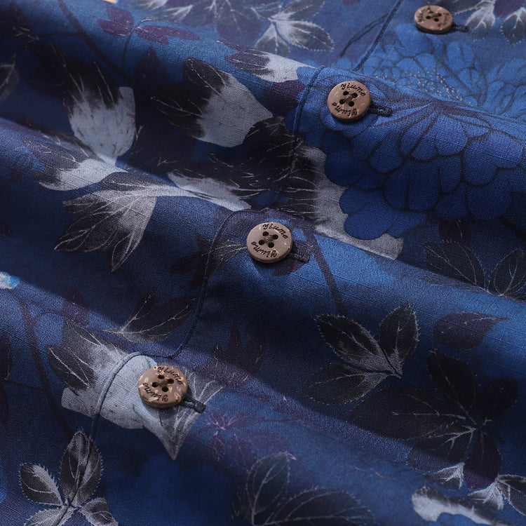 Dark blue Hawaiian men&
