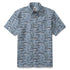 Gray fish-themed Hawaiian shirt for men by Outlets Yiume, short sleeve cotton button-down Aloha shirt, casual summer style.