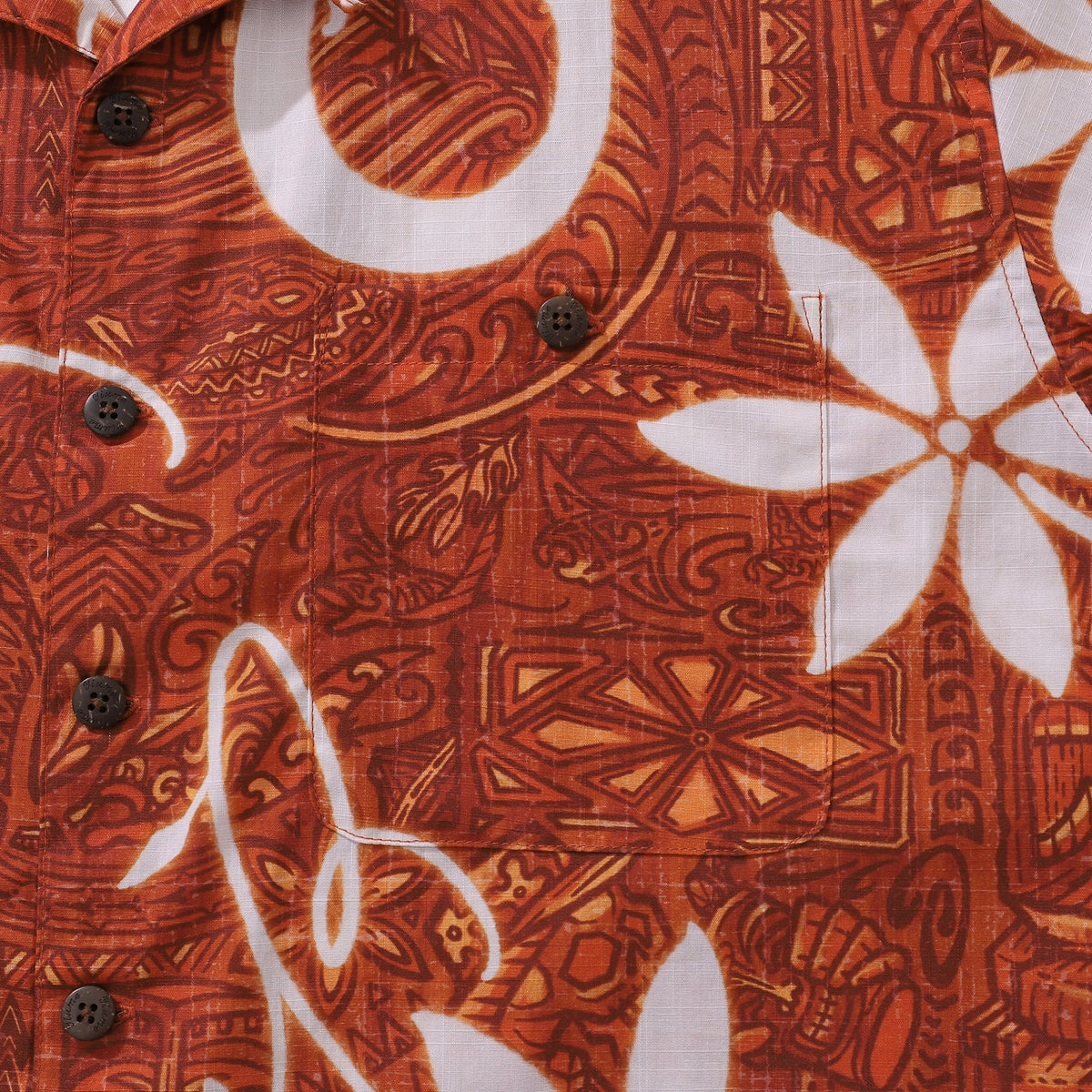 Red Hawaiian shirt for men by Outlets Yiume, short sleeve Tiki print with camp collar, 100% cotton, casual summer men&