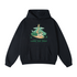 Black Hawaiian hoodie for men with Hang Loose by Loindaflow print, casual sweatshirt from Outlets Yiume, featuring tropical design.