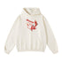 Red Hawaiian hoodie for men by Outlets Yiume featuring a vibrant carp print, casual sweatshirt perfect for relaxed style.