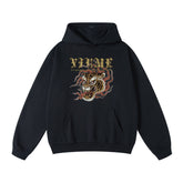 Hawaiian hoodie for men with tiger strength print, casual sweatshirt from Outlets Yiume featuring bold tropical design.