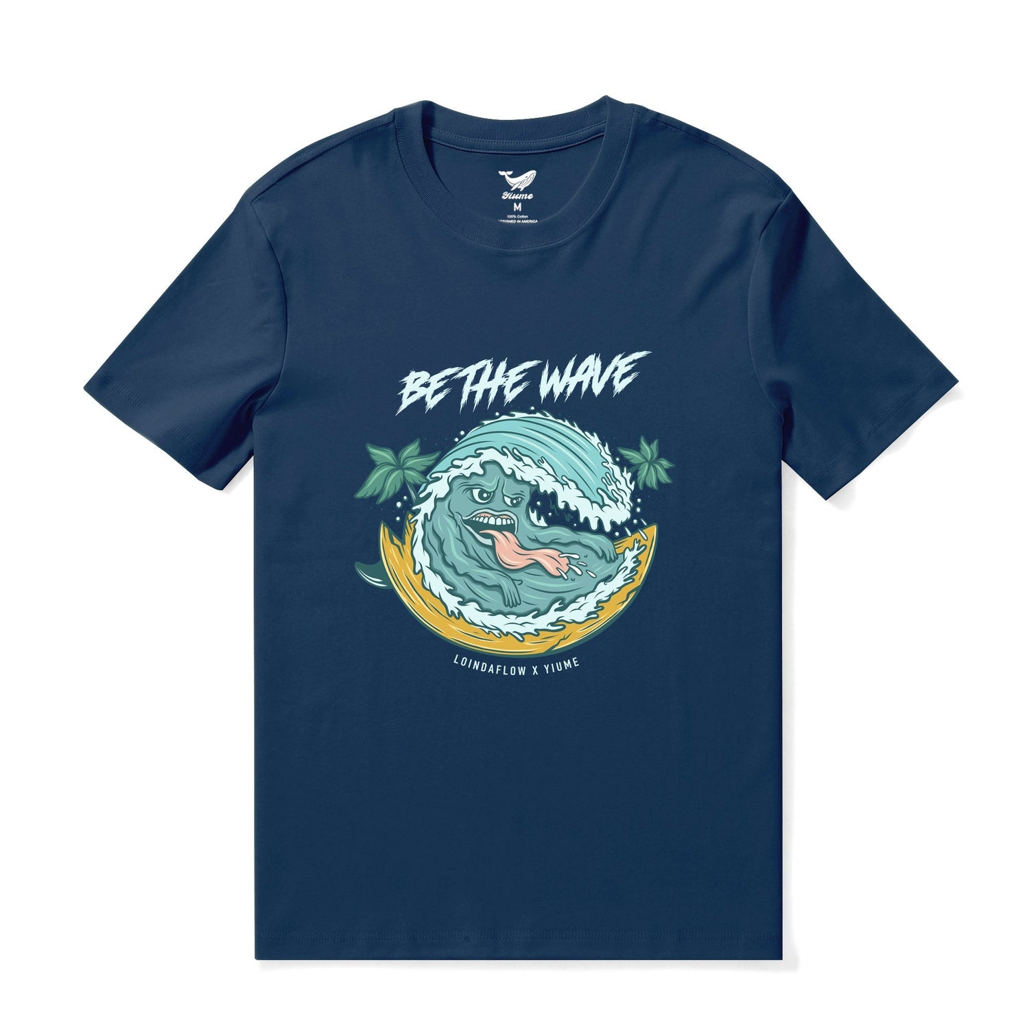 Navy blue Hawaiian men&