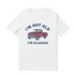 White Hawaiian T-shirt for men by Outlets Yiume, classic crew neck cotton tee, casual summer style.