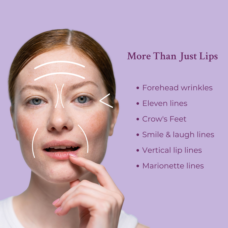 PRAI Beauty Ageless Lip & Line Filler tube showing smooth applicator and clear packaging for reducing lip lines and wrinkles