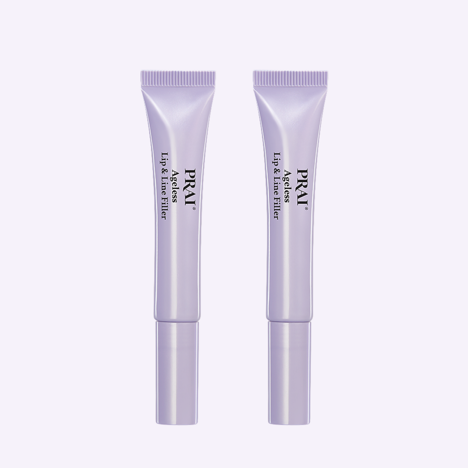 PRAI Beauty Ageless Lip & Line Filler tube showing the 8ml applicator with smooth, plumping lip and fine line filling formula.