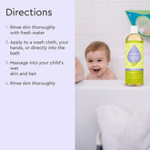 Puracy Baby Shampoo & Body Wash in Citrus Grove scent, tear-free formula, two bottles for gentle cleansing of baby&