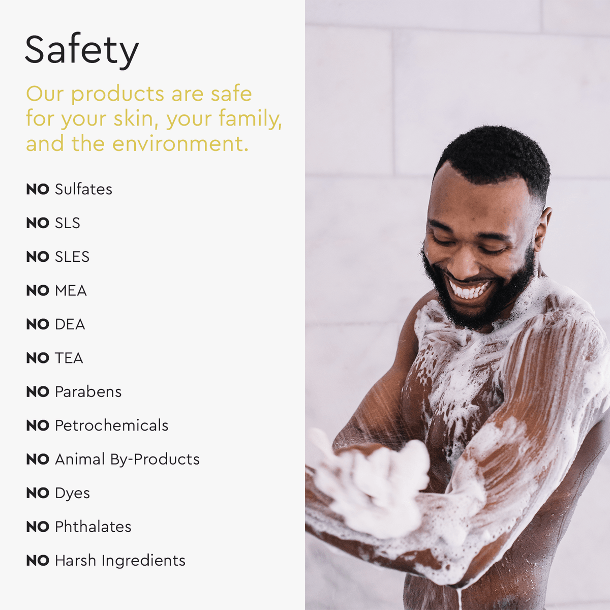 Puracy acidified, pH balanced citrus and sea salt body wash with natural ingredients for gentle cleansing and refreshing skin.