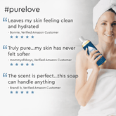 Puracy acidified, pH balanced citrus and sea salt body wash with natural ingredients in a clear bottle.