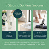 Puracy Carpet & Upholstery Shampoo with fresh citrus scent, suitable for cleaning carpets and upholstery surfaces.