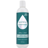 Puracy citrus mint conditioner bottle, sulfate-free, silicone and dimethicone-free, for healthy, refreshed hair.
