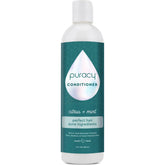 Puracy citrus mint conditioner in a bottle, sulfate-free, silicone, and dimethicone-free for healthy, shiny hair.