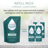 Puracy conditioner with citrus and mint scent, sulfate-free, silicone and dimethicone-free, for healthy, nourished hair.