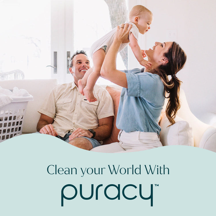 Puracy dish soap in a green tea and lime scent, standard pack of 3 bottles, natural dish cleaning liquid.