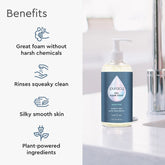 Two bottles of Puracy lavender vanilla gel hand soap, showing the product label and packaging.