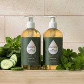 Puracy lavender vanilla gel hand soap in a standard pack of two bottles, showcasing the soap&