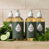 Puracy lavender vanilla gel hand soap in a standard pack of two bottles, showing the soap&