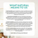 Puracy baby laundry detergent in a white bottle, unscented formula, gentle for baby clothes and sensitive skin.