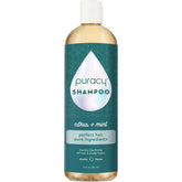 Puracy sulfate, paraben, silicone-free citrus mint shampoo bottle with a clean label and natural branding.
