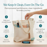 Puracy unscented laundry stain remover bottle, designed for effective stain removal in travel-sized laundry applications.
