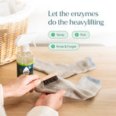 Puracy unscented laundry stain remover bottle showing stain removal for clothes and fabric cleaning.