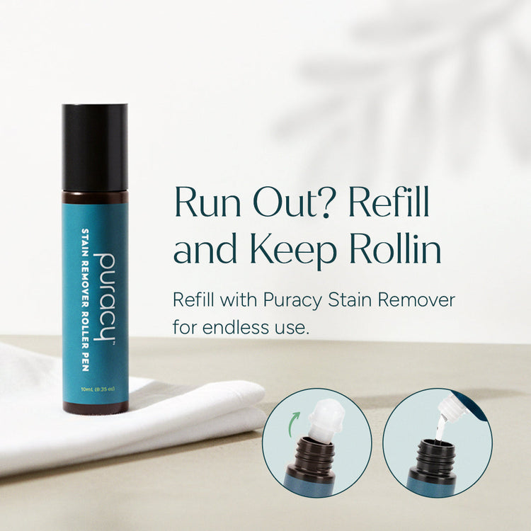 Puracy unscented laundry stain remover bottle for removing tough stains from clothes and fabrics.