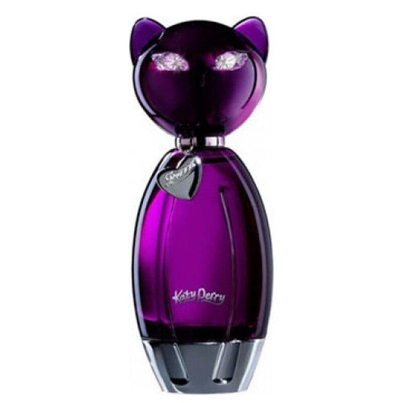 Purr by Katy Perry Eau de Parfum for women in a 3.4oz spray bottle, featuring a stylish perfume bottle with floral design.