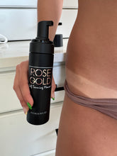Travel size Rose Gold Sunless self tanning mousse for a natural bronze glow, perfect for on-the-go tanning.