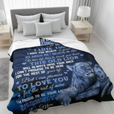 Soft fleece gift for son blanket from TEELUVS.COM, featuring a warm hug design, measuring 30x40 inches, perfect for cozy moments.