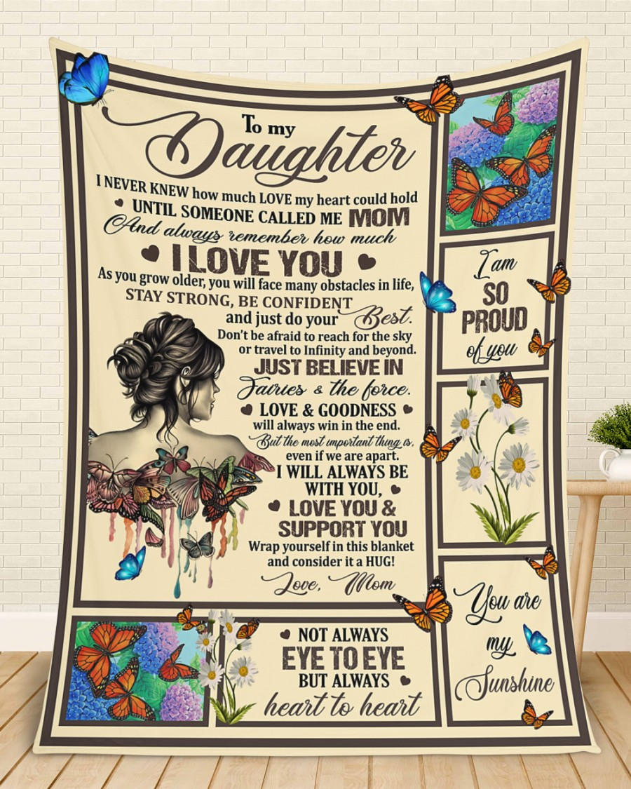 Soft fleece blanket for son with heartfelt message from mom, featuring cozy fabric and sentimental design by TEELUVS.COM
