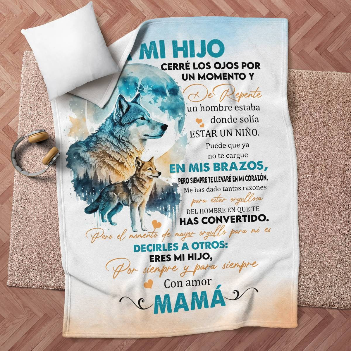 Soft Sherpa fleece baby blanket for son, cozy and warm, perfect gift for comfort from TEELUVS.COM, 30x40 inches.