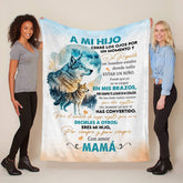 Soft Sherpa quilted blanket for son, cozy and warm gift from mom, 30x40 inches, ideal for comfort and relaxation.