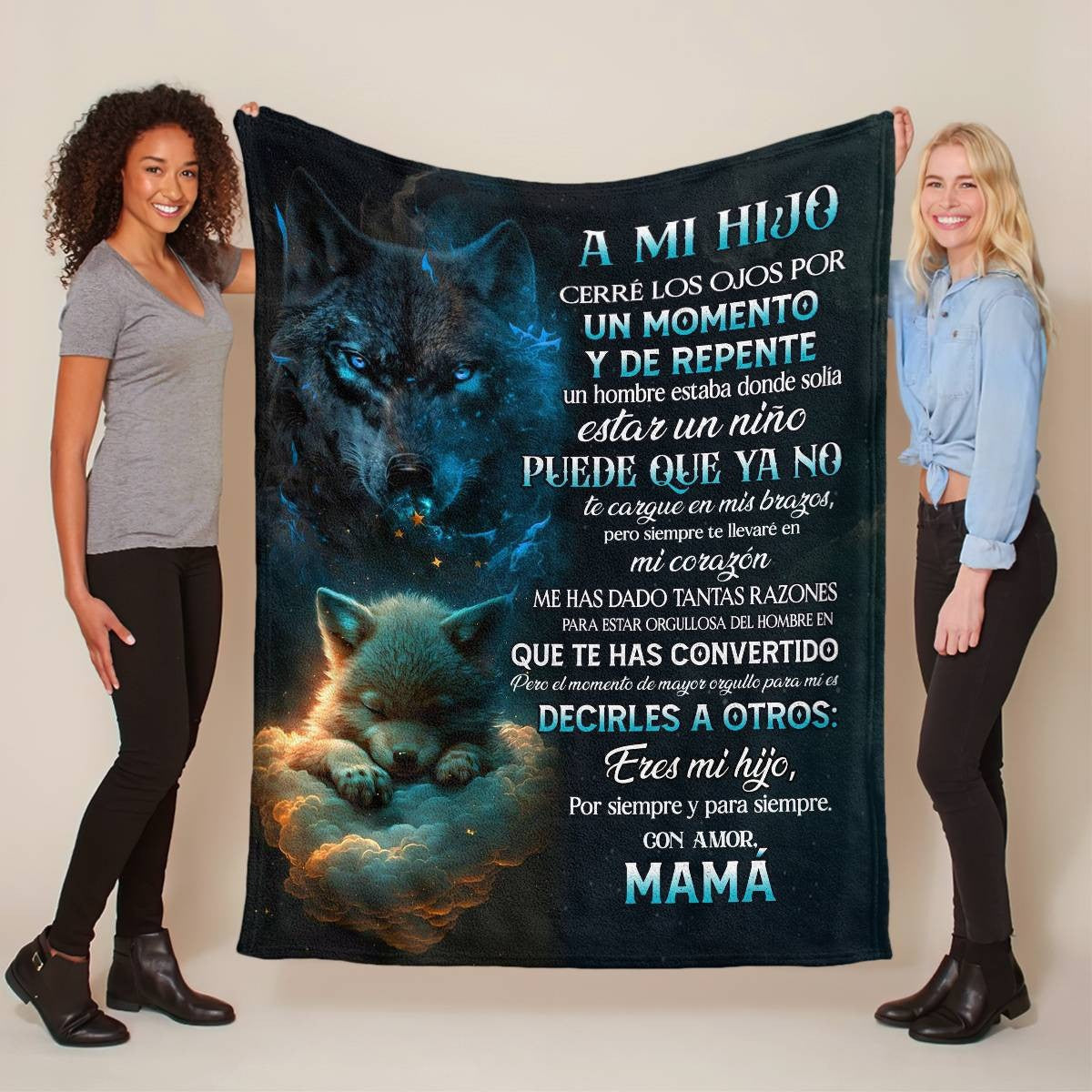 Soft Sherpa fleece blanket for son, cozy gift from mom, small 30x40 inch quilted throw for warmth and comfort.