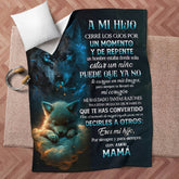 Soft Sherpa fleece blanket for son, cozy gift from mom, 30x40 inches, plush and warm, ideal for comfort and warmth.