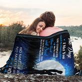 Fleece blanket for wife from husband, small 30x40-inch cozy gift with comfort and warmth, by TEELUVS.COM.