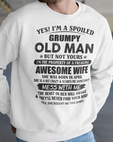 White T-shirt featuring "Awesome Wife April" text, ideal gift for husband, from TEELUVS.COM, casual comfortable women&