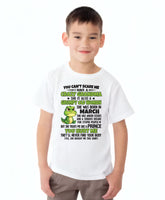 White T-shirt for grandson with "You Can&
