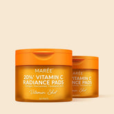 Maree Dark Spot Fading Vitamin C Pads displayed on a white background, showing the toner pads for brightening and skin tone evenness