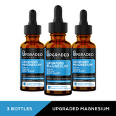 Upgraded Formulas® Magnesium Liquid supplement bottle for sleep, digestion, calm, and focus support.