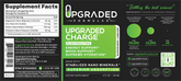 Upgraded Formulas® Upgraded Charge supplement bottle with orange and white label for instant hydration and energy support.