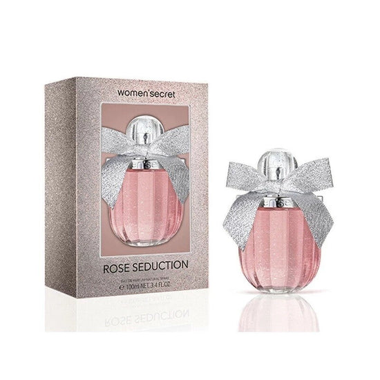 Women Secret Ladies Rose Seduction EDP spray 3.4 oz fragrance bottle with floral design, ideal for women&