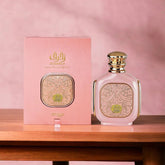 Zimaya Zukhuruf Pink Eau de Parfum for women by Farmacias Savia, 3.4 oz perfume spray with pink bottle and floral design